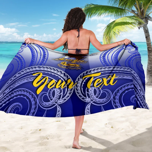 Pareo Hawaiano Polinesia, Sarong Personalizado, Suave y Ligero, con Estampado Floral, para Usar en la Playa - Product Image 1