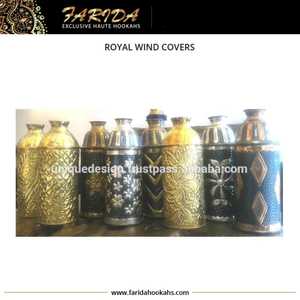 Accesorios de Lujo para Hookah Farida 2023, Cubierta Antiviento para Shisha de Alta Calidad, Técnicas Únicas de Lacado, Tipo Recto, Mini Hookah - Product Image 5