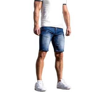 Shorts en jean vintage pour homme, coupe cargo, pour l'été, streetwear décontracté, jean court personnalisé - Product Image 1