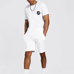 Ensemble court décontracté de sport d'été pour hommes – Qualité supérieure, sur mesure, nouveau style, séchage rapide, en polyester/coton tricoté - Product Image 4
