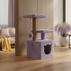 Grattoir pour chats Amistar Violet Tenderness de haute qualité, adapté à toutes les races et tailles de chats. - Product Image 3