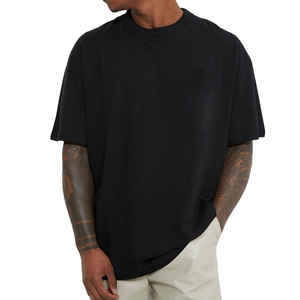 Camiseta de Verano para Hombre, 100% Algodón, Transpirable, Talla Grande, Ligera, Lisa, Tejido Jersey, Antiencogimiento, Informal, Venta al Por Mayor - Product Image 5