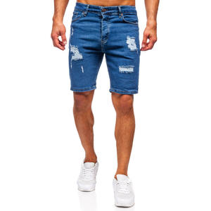 Venta caliente Custom Summer Streetwear Vintage Short Loose Fit Jeans Shorts Moda Hombres Jorts Baggy Denim Jean Shorts Para Hombres - Product Image 1