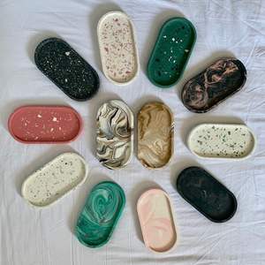 ถาดเสิร์ฟเคลือบเรซินเคลือบแล็กเกอร์ถาดใส่ช็อคโกแลตแสดงเดือนรอมฎอนหลากสี - Product Image 2