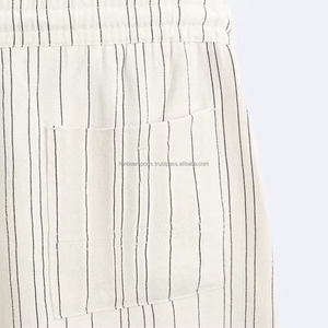 Shorts de bain décontractés pour hommes en velours côtelé respirant avec cordon de serrage, fabriqués au Pakistan, service OEM, conception ODM - Product Image 3