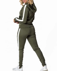 New Latest Design Plus Size Ladies Training Tracksuit Two Piece Set Womens Low Moq Tracksuit - Product Image 2