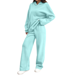 Nouveau 2026 – Ensemble chaud et tendance pour femme, personnalisable, haute qualité, meilleur design, sweat à capuche long à épaules tombantes, en gros, en promotion - Product Image 6