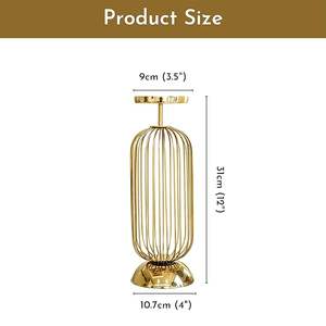 Porte-bougie créatif à prix avantageux, artisanat en métal, support de bougie vintage pour la décoration de la maison et des restaurants - Product Image 3