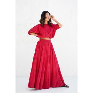 Vestido Largo Bohemio con Estampado Floral, Estilo Casual Gótico para Oficina, Ecológico, Forrado de Algodón, Cintura Natural, Corte Holgado - Product Image 2