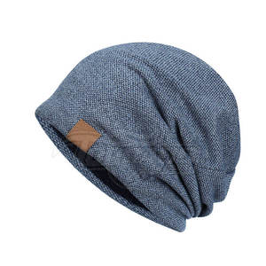หมวกบีนนี่ถักสีทึบสำหรับฤดูหนาวหมวกบีนนี่สำหรับฤดูหนาวปักโลโก้ได้ตามต้องการ - Product Image 1