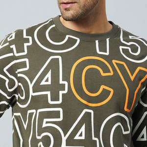 Sudadera de mezcla de algodón sostenible de ajuste Regular para hombre al por mayor personalizada con impresión por sublimación para elementos esenciales de moda de invierno - Product Image 6