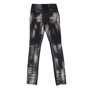OEM Elástico Casual Ropa al aire libre Tendencia Pintura Splash Agujero Casual Jeans Pantalones de mezclilla Rasgado Stretch Skinny Jeans Hombres - Product Image 4