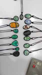 AAA Quality Natural Assorted <b>Crystal</b> Brass Material Mixed Shaped Gemstone Thread Macrame Pendants Fashion Necklace Wholesale Lot - Product Image 2