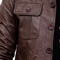 Sepenuhnya disesuaikan kulit sapi asli jaket kulit pria buatan Pakistan grosir jaket kulit pria