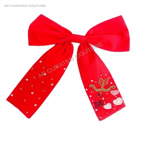 Beaded Hair <b>Bows</b> Hair Accessories Handcrafted Seed Beaded Sports alligator Tail <b>Bows</b> Beaded <b>Headband</b> Trendy Beaded <b>Bows</b> - Product Image 5