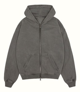 Custom Embroidery Printed Hoodie Boxy Fit Full Zip Cotton <b>Fleece</b> <b>Men's</b> Zipper up <b>Jacket</b> Heavyweight Sweatshirt Plain <b>Men</b> Hoodies - Product Image 5