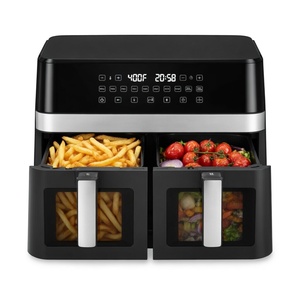 หม้อทอดไร้น้ำมันอัจฉริยะแบบดิจิตอล รุ่น Professional 12QT สองตะกร้า พร้อมหน้าจอสัมผัส วัสดุสแตนเลสเกรด A+ - Product Image 4