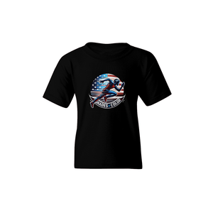 Shades Running Boy # T-shirt vintage en coton épais délavé à l'acide pour jeunes, 200 grammes, motif uni, logo de marque célèbre, tissu jersey - Product Image 1