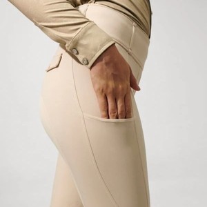 กางเกงขี่ม้าของผู้หญิงคลาสสิกกางเกงเลกกิ้งสำหรับขี่ม้าผ้านิ่มมีกระเป๋า - Product Image 1