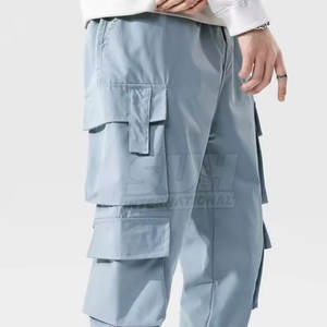 กางเกงคาร์โก้ทรงตรงเอวกลางผ้าฝ้าย 100% น้ำหนักเบา สวมใส่สบาย ระบายอากาศได้ดี แห้งเร็ว สำหรับผู้ชาย - Product Image 5
