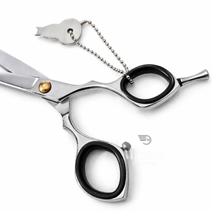 Ciseaux de coiffure professionnels 6,5 pouces en acier inoxydable, ciseaux de barbier, outil à lame droite pour salon, vis réglable, fourniture OEM - Product Image 2