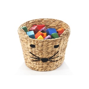 Panier à lapin fait main en jacinthe d'eau, paniers de rangement, prix de gros, décoration de chambre d'enfant - Product Image 4
