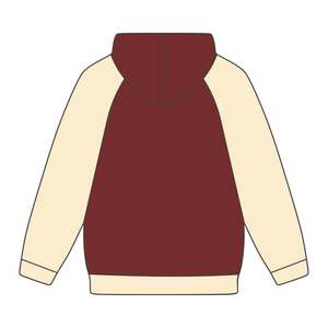 Année fondatrice KAP marron pull à capuche manches raglan neutres mélange de coton grec fraternité vêtements Divine Nine HBCU grec - Product Image 3