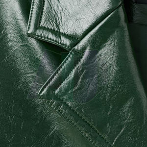 Abrigo de Cuero Tejido para Mujer de Primera Calidad, Cortavientos, Estilo Moderno, Estructura Cómoda para el Invierno y el Estilo Urbano - Product Image 5