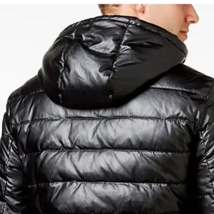 High Quality Black Custom Puffer <b>Jacket</b> Coat <b>Quilted</b> Padded Bubble <b>Jacket</b> with Zipper Closure Plus Size Winter Season - Product Image 5