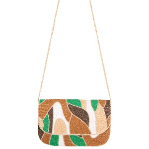 กระเป๋าคลัทช์ลูกปัดทำด้วยมือกระเป๋างานราตรีสุดหรูสำหรับผู้หญิงกระเป๋าคลัทช์ลูกปัดแบบชาติพันธุ์ทำด้วยมือสไตล์โบฮีเมียนกระเป๋าคลัทช์สำหรับผู้หญิง - Product Image 4