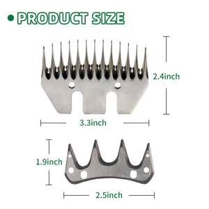 Lame de rechange industrielle en acier inoxydable pour tondeuse à moutons, lame de coupe dentelée universelle pour laine - Product Image 1