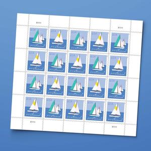 American Forever Vintage Stempelt Ons Postzegels Postzegels Stickers In Bulk Usa Post Postzegels Sticker Voor Reisjournaling - Product Image 1