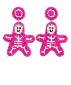 Pendientes de Color Marrón con Cuentas en Forma de Bola, Joyería de Moda, Pendientes Bordados a Mano con Cuentas de Semilla - Product Image 2