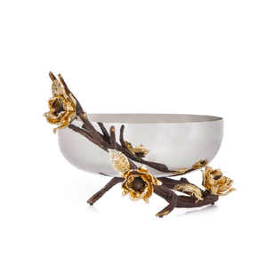 Cuenco para servir frutas de forma redonda de diseño admirable con base de flores para servidor de platos de nueces o servir alimentos - Product Image 6