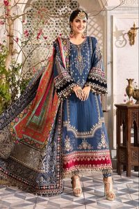 Meilleur Design 2025 Style pakistanais matériau solide femmes Design traditionnel en mousseline de soie Designer fête porter - Product Image 6