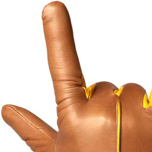 Gants de soudure en cuir pour hommes, personnalisés, respirants, compatibles écran tactile, décontractés, pour l'extérieur, chauds, de haute qualité, fabriqués au Pakistan - Product Image 3