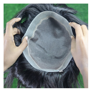 Tupé 100% Original de Cabello Indio Remy para Hombre, Base de Malla Mono PU con Textura de 38 mm, 120% de Densidad, Fabricación BD - Product Image 3