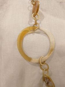 Los Mejores Regalos de boda para mujeres y niñas, elegante, romántico, Natural collar de cuerno de búfalo, conjunto de pendientes con forma de perla, amantes del patrón - Product Image 3