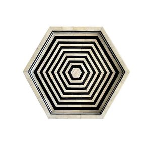 Bandeja de servicio redonda con incrustaciones de hueso de madera Natural hecha a mano de alta calidad personalizada para restaurantes caseros hoteles de India POR HF CRAFTS - Product Image 6