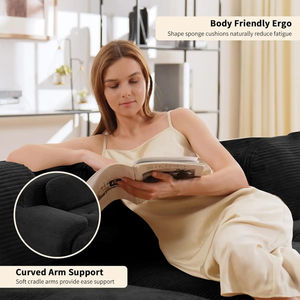 Best Selling 2026 Temuu No Moq Request Fabric Upholstered Square Vacuum Compressed Couches <b>for</b> <b>Small</b> House and Villa - Product Image 3