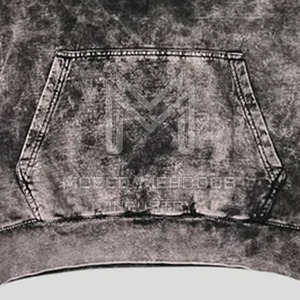 เสื้อฮู้ดซักด้วยกรดขนาดพลัสไซส์ทันสมัยสีพื้นปกมีฮู้ดย้อมสีล้วนสำหรับใส่ในฤดูหนาว - Product Image 6