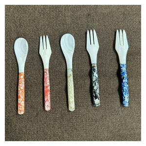 ช้อนเปลือกหอยของช่างฝีมือสไตล์ชายฝั่งที่ไม่เหมือนใครเป็นมิตรกับสิ่งแวดล้อมนำมาใช้ใหม่เหมาะสำหรับการตกแต่งโต๊ะที่หรูหราและการใช้ทำอาหารของรีสอร์ท - Product Image 5