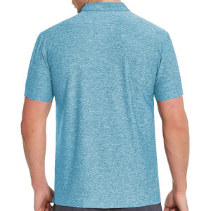 Polo de golf pour homme polo athlétique polyester spandex haute qualité léger grande taille polos pour homme - Product Image 3