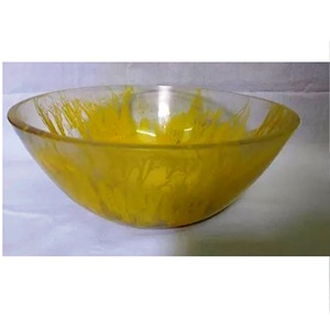 Bol de service en résine bleue Capacité 200 ml Meilleure vente Bol en résine fait main Design aspect marbre directement de l'Inde au meilleur prix - Product Image 4