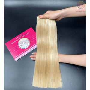Paquetes de cabello de donante virgen 100% Super Double Drawn # Butterscotch Color 16 pulgadas Paquete de cabello liso de color caliente - Product Image 1