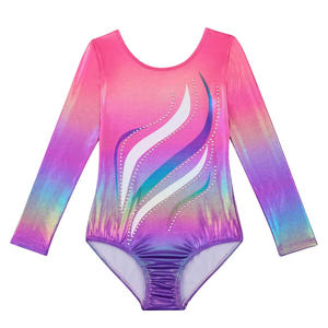 Justaucorps de danse en polyester en gros, extensible et doux, pour la gymnastique et le ballet, vêtements de sport pour adultes, couleurs et tailles personnalisées, vêtements d'entraînement - Product Image 2