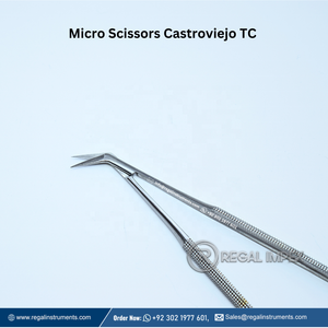 Microtijeras dentales de alta calidad con insertos de carburo de tungsteno de 45 grados Acero inoxidable aprobado por la CE con bienvenida de logotipo - Product Image 2