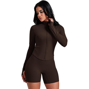 Convertible <b>Yoga</b> Skinny <b>Jackets</b> Transformable Top Adaptive Function Versatile Wear Multiple Style Options Detachable Component - Product Image 1