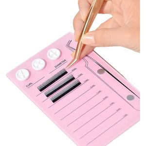 Cubierta de Azulejos para Pestañas Personalizada al por Mayor, Color Rosa Personalizado, Organizador Acrílico para Azulejos de Pestañas, Caja Organizadora para Extensiones de Pestañas - Product Image 2