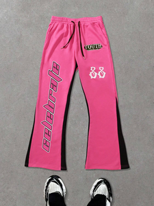 Pantalones de chándal deportivos Unisex de alta calidad personalizados, pantalones de Color sólido de rizo francés, pantalones de chándal informales Vintage para hombre - Product Image 2